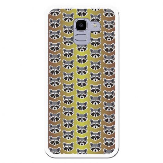 Be Unique Funda Gel Mapaches para Samsung Galaxy J6 2018