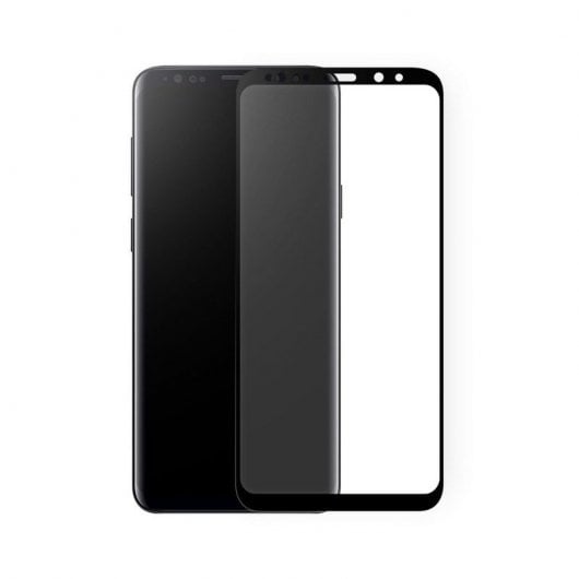 Baseus Protector Cristal Templado Negro con Bordes Reforzados 0.3mm para Samsung Galaxy S9 Plus