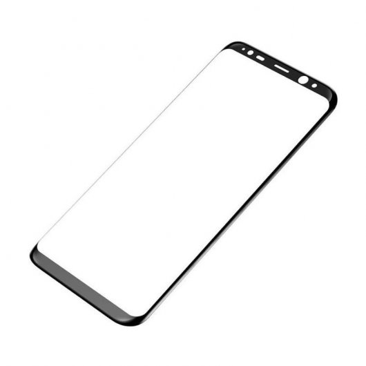 Baseus Protector Cristal Templado Negro 0.3mm con Bordes Reforzados para Samsung Note 8