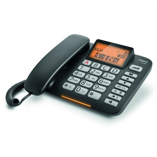 Gigaset DL580 Telefono fisso Tasti grandi Nero