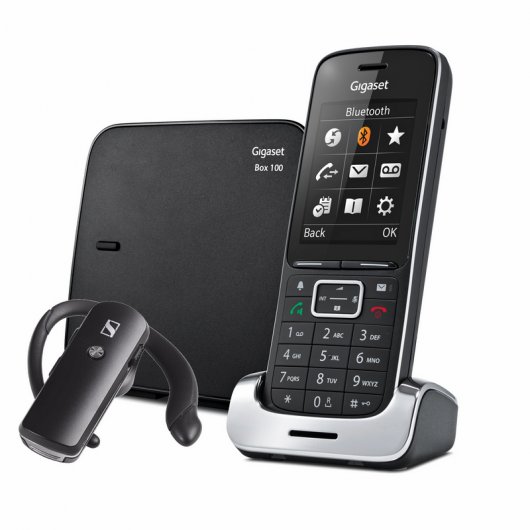 Gigaset SL450 Teléfono Dect + Manos Libres Bluetooth Negro