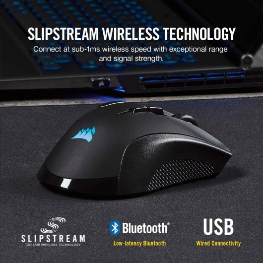 Mouse da gioco wireless Corsair Ironclaw RGB 18000 DPI