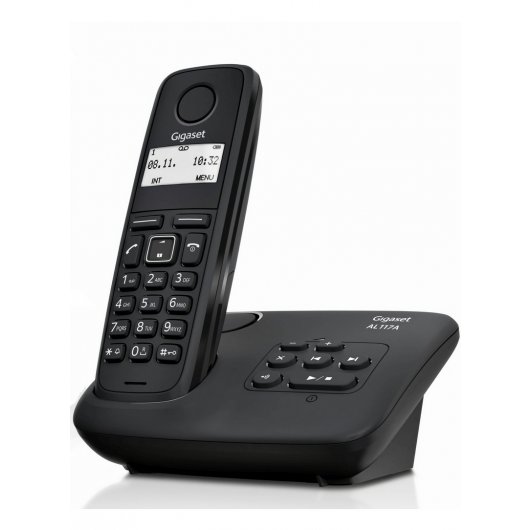 Gigaset AL117A Teléfono Dect Negro