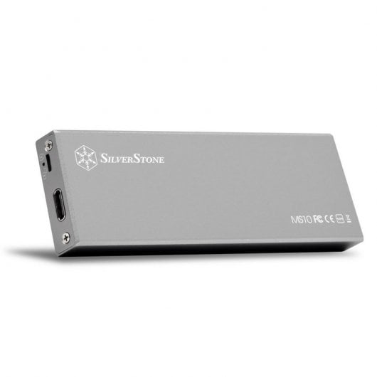 Custodia SSD esterna SilverStone MS10C M.2 USB-C Argento