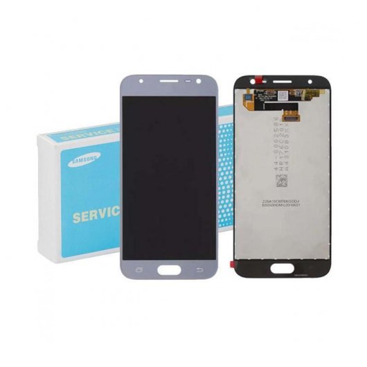 Samsung Repuesto Pantalla LCD/Táctil Original Plateado para Samsung Galaxy J3 (2017)