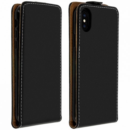 Avizar Funda Vertical Negra para iPhone X
