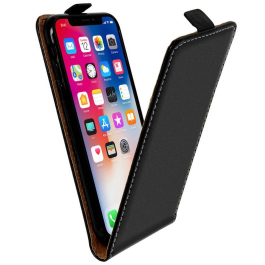 Avizar Funda Vertical Negra para iPhone X