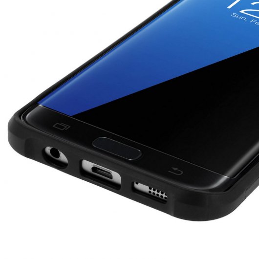 Avizar Armor Funda Antigolpes Negra para Samsung Galaxy S7 Edge