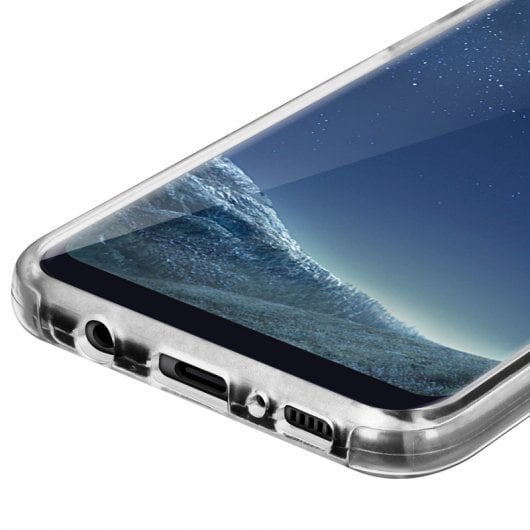Avizar Doppelte transparente Silikonhülle für Samsung Galaxy S8