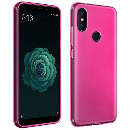Avizar Funda de Silicona Rosa para Xiaomi Mi A2