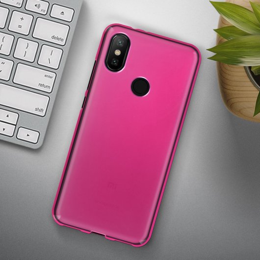 Avizar Funda de Silicona Rosa para Xiaomi Mi A2