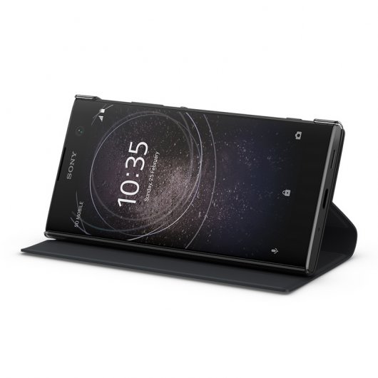 Sony Style Cover Funda libro Negra para Sony Xperia XA2 Ultra