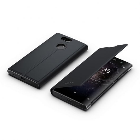 Sony Style Cover Funda libro Negra para Sony Xperia XA2 Ultra