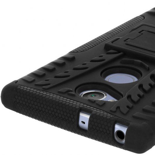 Avizar Funda Antigolpes con Soporte Negra para Sony Xperia XA2 Ultra