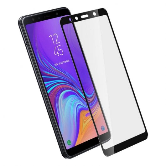 Avizar Cristal Templado con Bordes Negros para Samsung Galaxy A7 2018