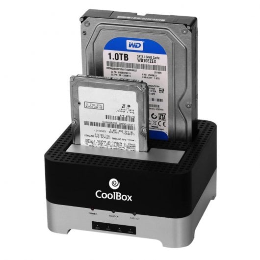 CoolBox Duplicadock 2 Base Duplicadora de HDD y SDD USB 3.0