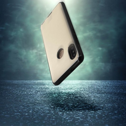 Avizar Funda de Aluminio/Silicona Dorada para Xiaomi Redmi Note 5