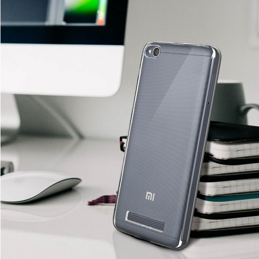 Avizar Funda de Silicona Transparente + Cristal Templado para Xiaomi Redmi 4A