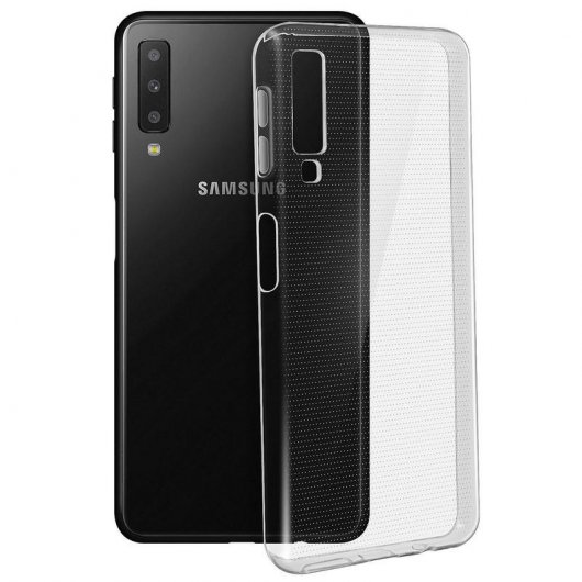 Avizar Funda de Silicona Flexible Transparente para Samsung Galaxy A7 2018