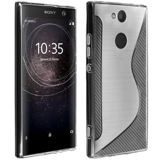 Avizar S-Line Funda de Silicona Flexible Transparente para Sony Xperia XA2