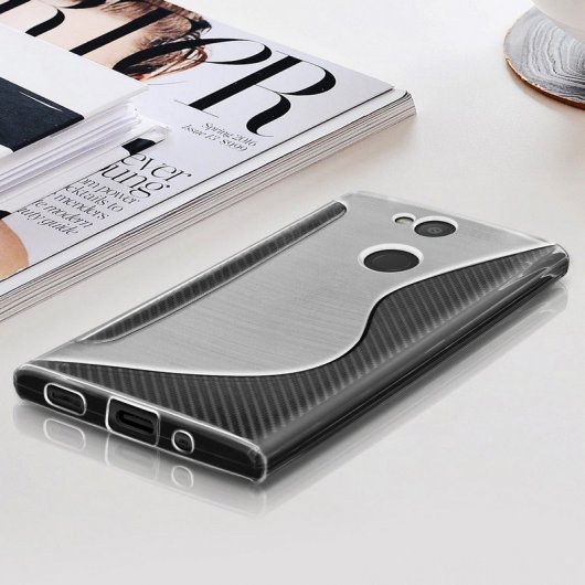 Avizar S-Line Funda de Silicona Flexible Transparente para Sony Xperia XA2