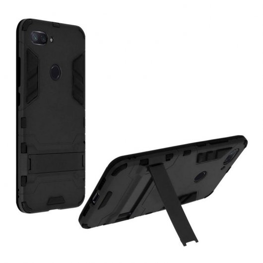 Avizar Capa Bumper com Suporte para Xiaomi Mi 8 Lite Preta
