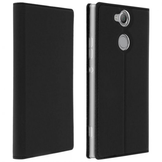 Avizar Funda Libro con Cierre Magnético Negra para Sony Xperia XA2