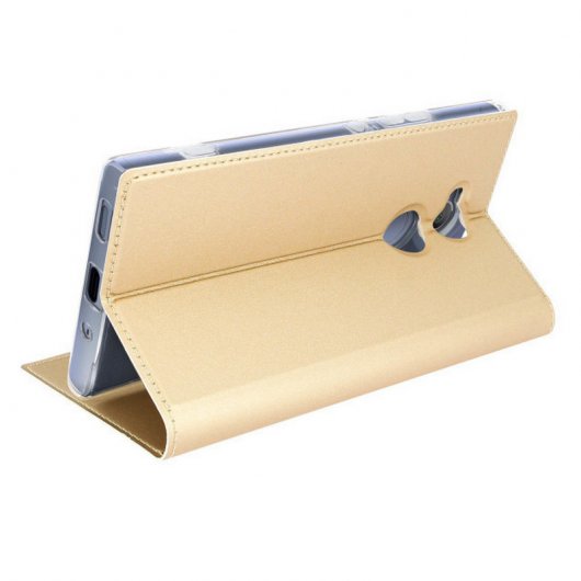 Avizar Funda Libro con Cierre Magnético Dorada para Sony Xperia XA2 Ultra