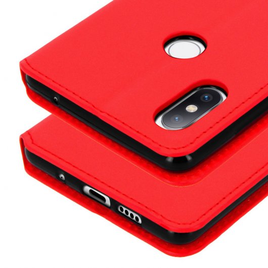 Avizar Funda Libro Roja para Xiaomi Mi Mix 2S