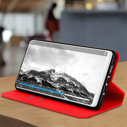 Avizar Funda Libro Roja para Xiaomi Mi Mix 2S