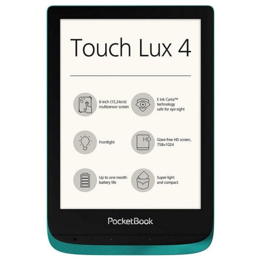 PocketBook Touch Lux 4 eReader 6" 8GB Wifi Verde Esmeralda