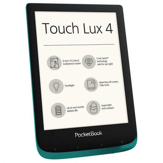 PocketBook Touch Lux 4 eReader 6" 8GB Wifi Verde Esmeralda