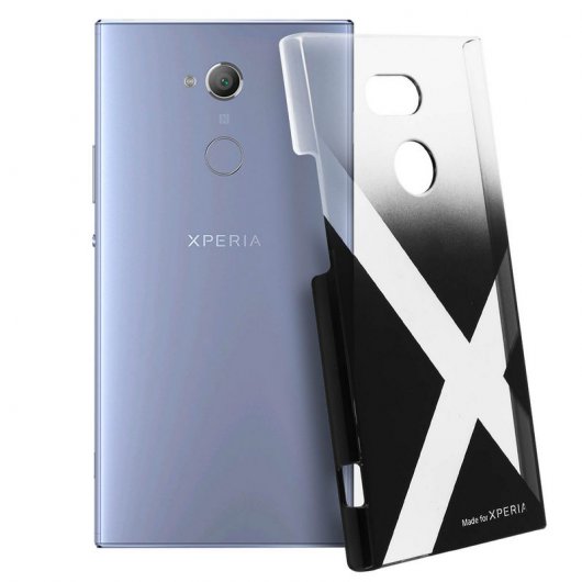 Muvit Made For Xperia Funda Transparente Negra para Sony Xperia XA2 Ultra