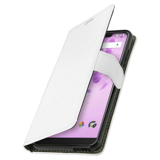 Avizar Funda Tipo Libro Billetera Blanca para Wiko View 2 Go