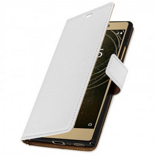 Avizar Funda Libro Cartera Función Soporte Blanca para Sony Xperia L2