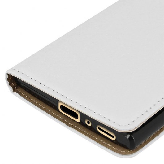 Avizar Funda Libro Cartera Función Soporte Blanca para Sony Xperia L2