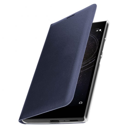 Avizar Funda Flip Book Azul Oscuro para Sony Xperia L2