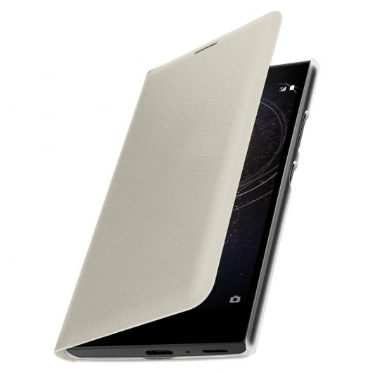 Avizar Funda Flip Book Blanca para Sony Xperia L2