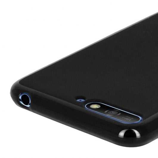 Avizar Funda de Silicona Flexible Negra para Huawei Y6 2018