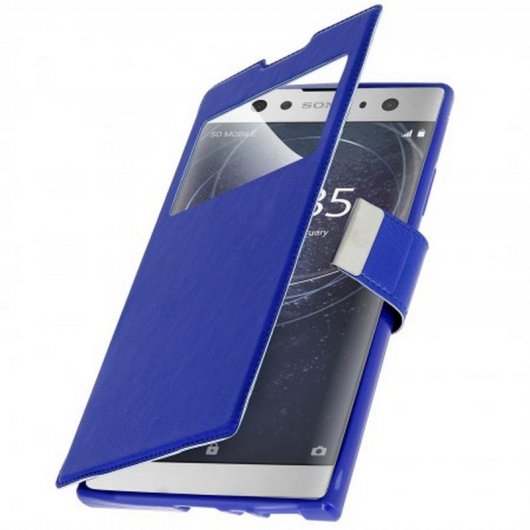 Avizar Funda con Ventana Azul Función Soporte para Sony Xperia L2
