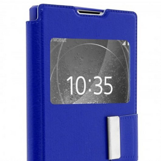 Avizar Funda con Ventana Azul Función Soporte para Sony Xperia L2