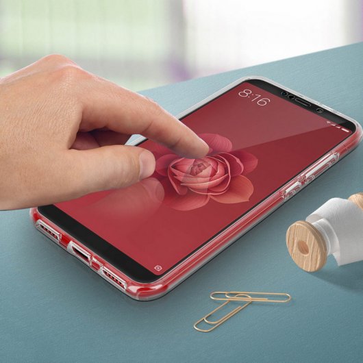 Avizar Funda Doble Transparente para Xiaomi Mi A2