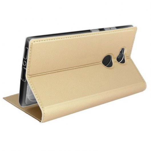 Avizar Funda Libro Dorada para Sony Xperia L2