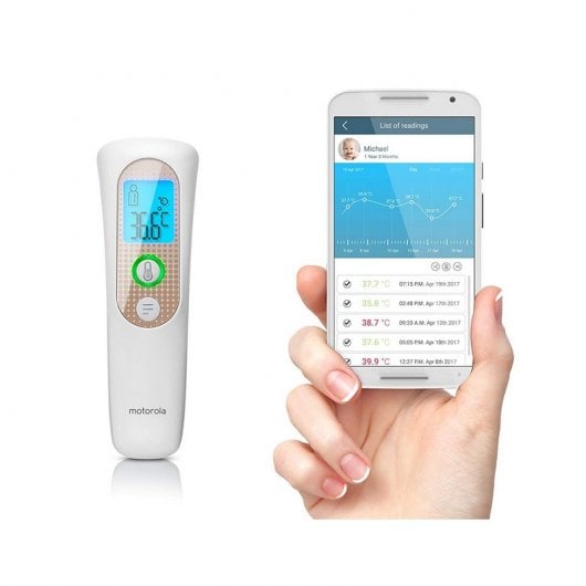 Motorola MBP70SN Termómetro Inteligente de Frente sin Contacto