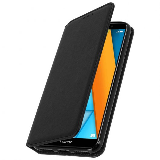 Avizar Capa Carteira Preta para Honor 7A/Huawei Y6 2018