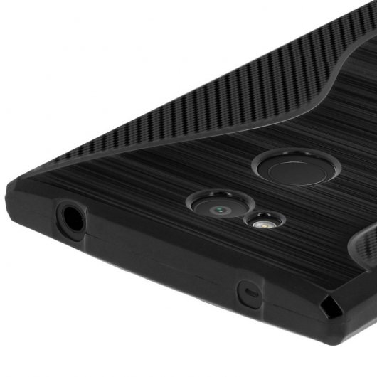 Avizar S-Line Funda de Silicona Flexible Negra para Sony Xperia L2