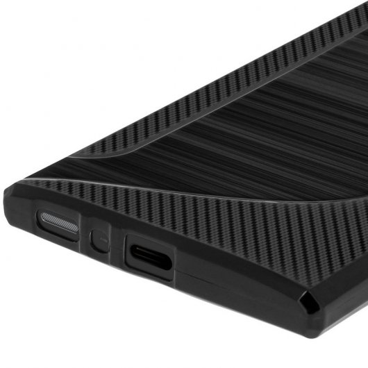 Avizar S-Line Funda de Silicona Flexible Negra para Sony Xperia L2