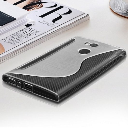 Avizar S-Line Funda de Silicona Flexible Transparente para Sony Xperia L2