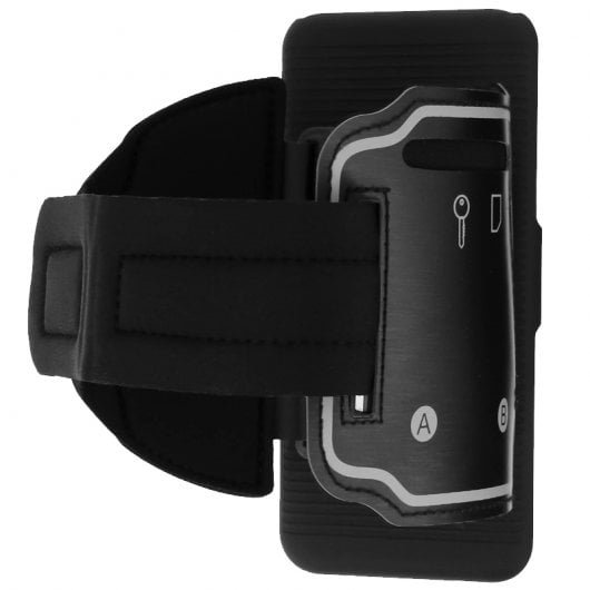 Avizar Bracalete Desportiva + Capa Extraível Preta para Samsung Galaxy S8 Plus