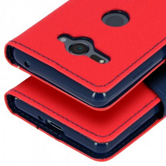 Avizar Fancy Style Funda Libro Roja/Azul para Sony Xperia XZ2
